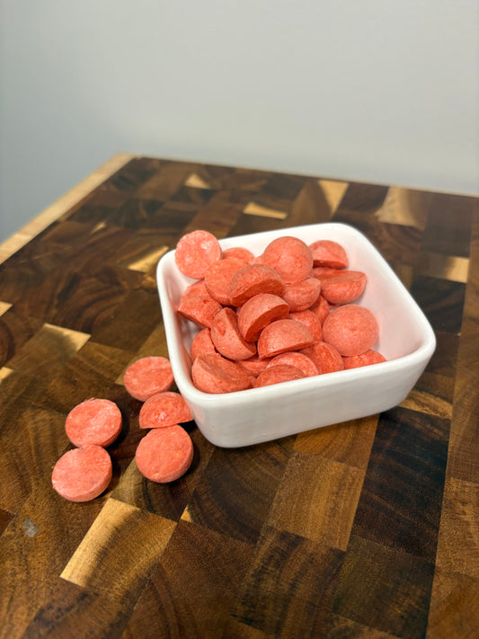 Mango Strawberry Purée Bites