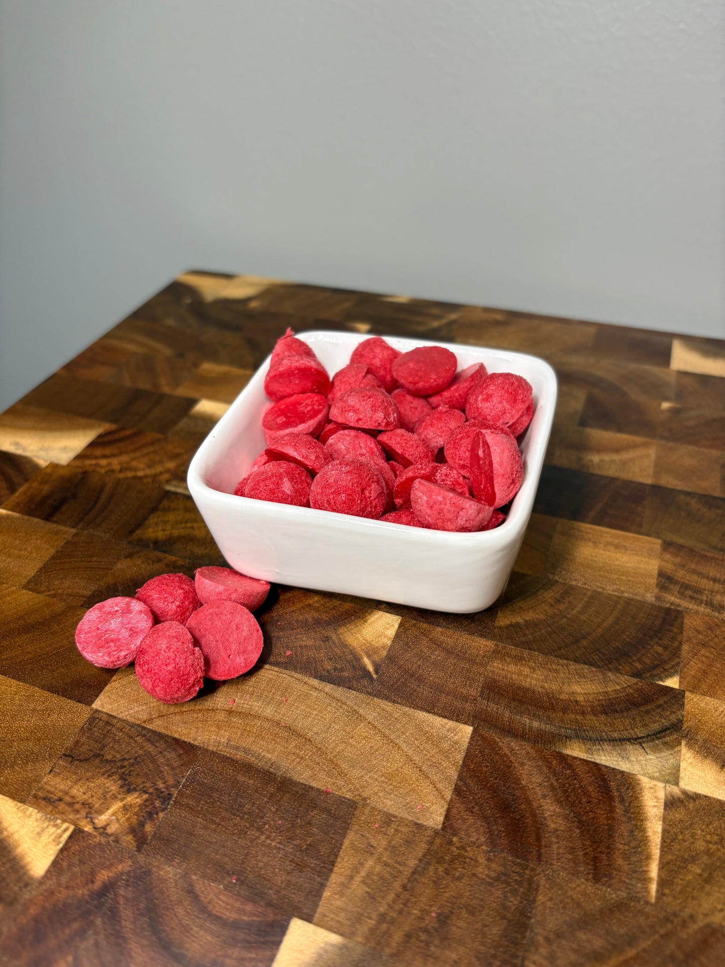 Peach Raspberry Smoothie Bites